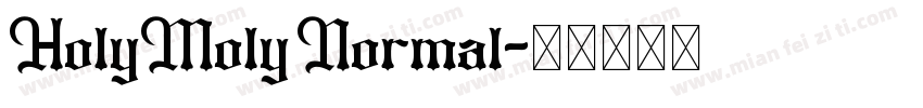 HolyMoly Normal字体转换